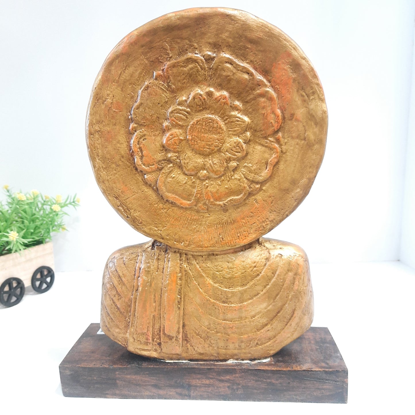 Paper Machie Gautham Buddha Half Bust