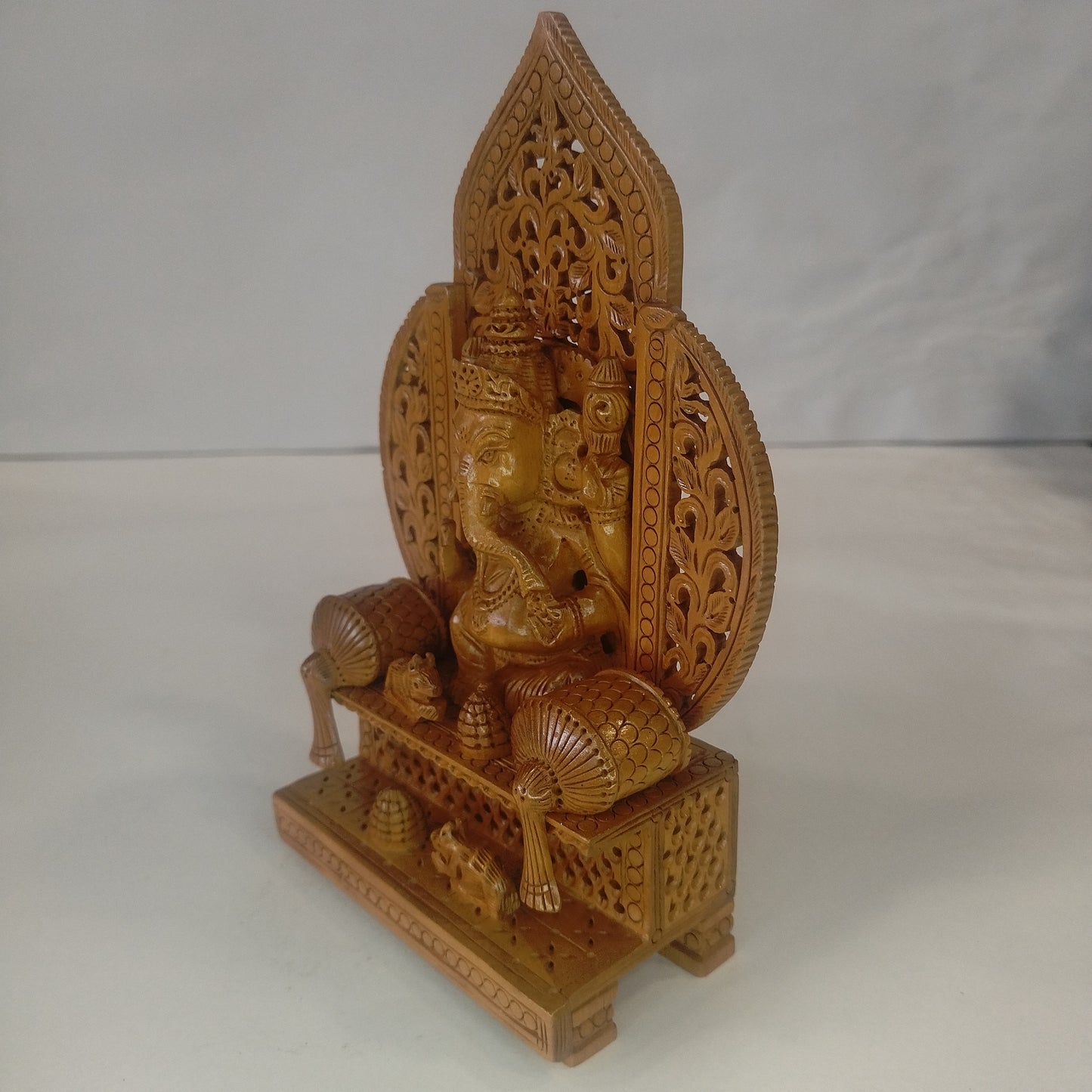 Wooden God Figure on Box shoepiece