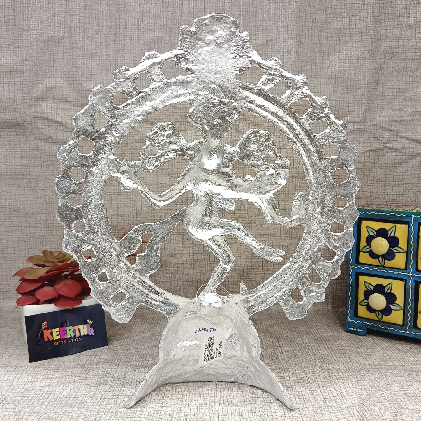 Natraj German silver idol