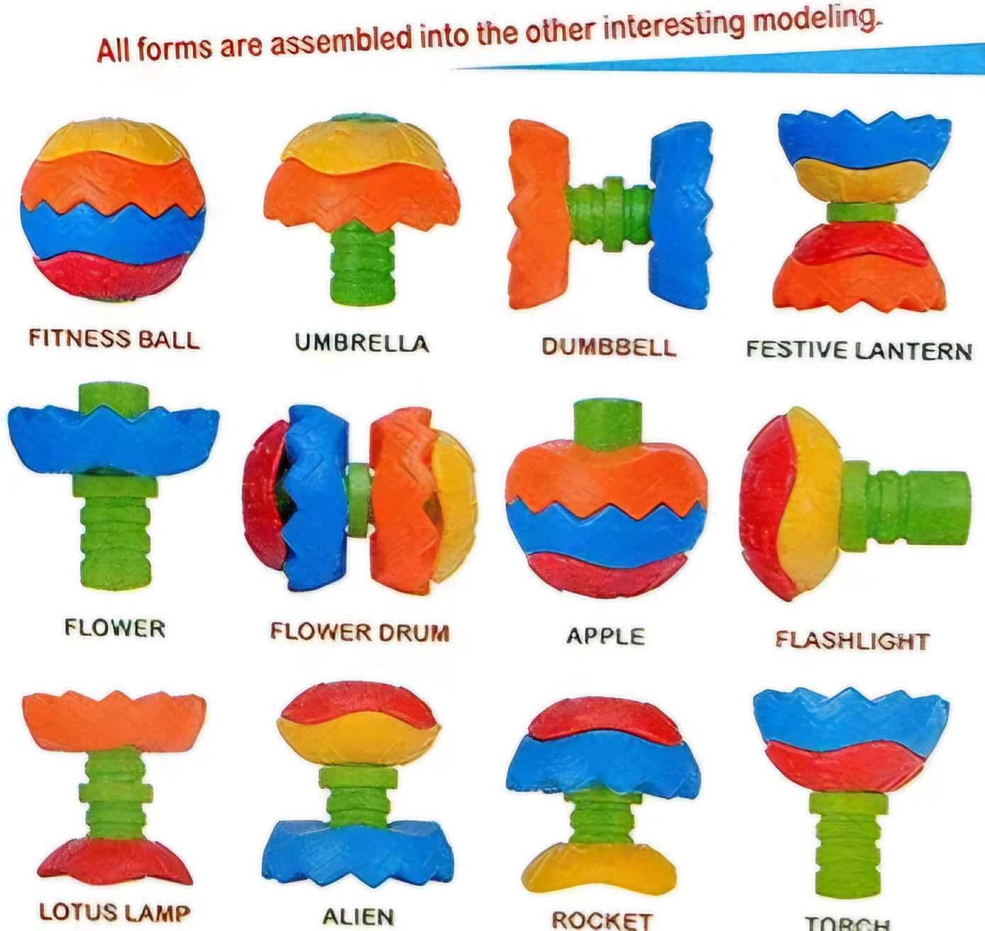 Magic Ball Senior Light Weight Assembling Toy Training Crawling for Infants Non Toxic Toy for Kids