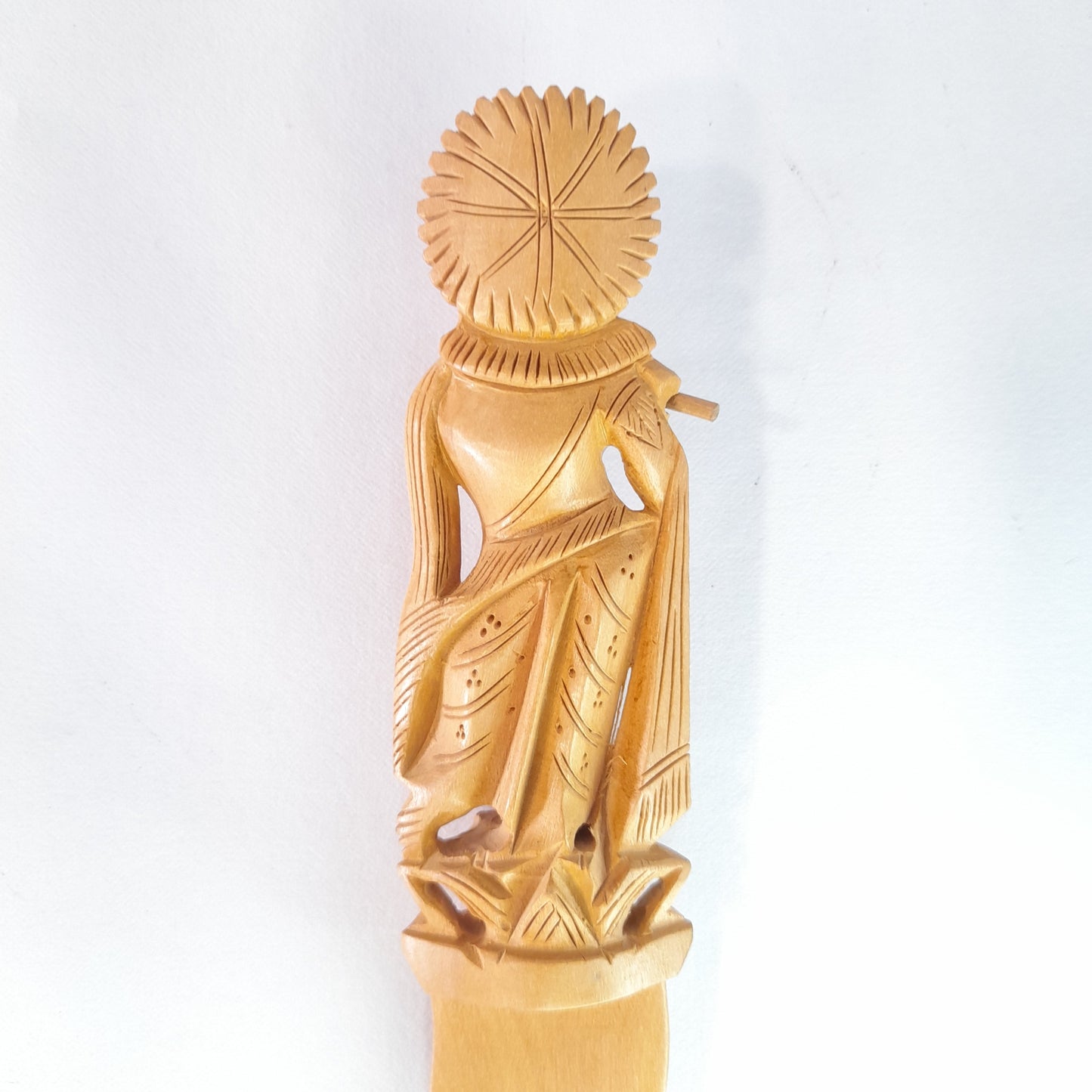 Wooden Paper Cutter W Ganesh