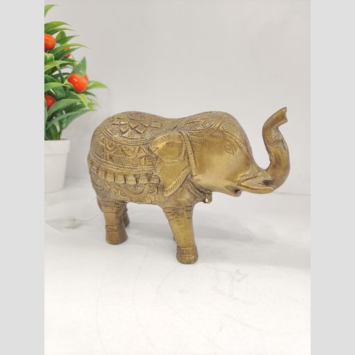 Brass Crafted Elephant Idol