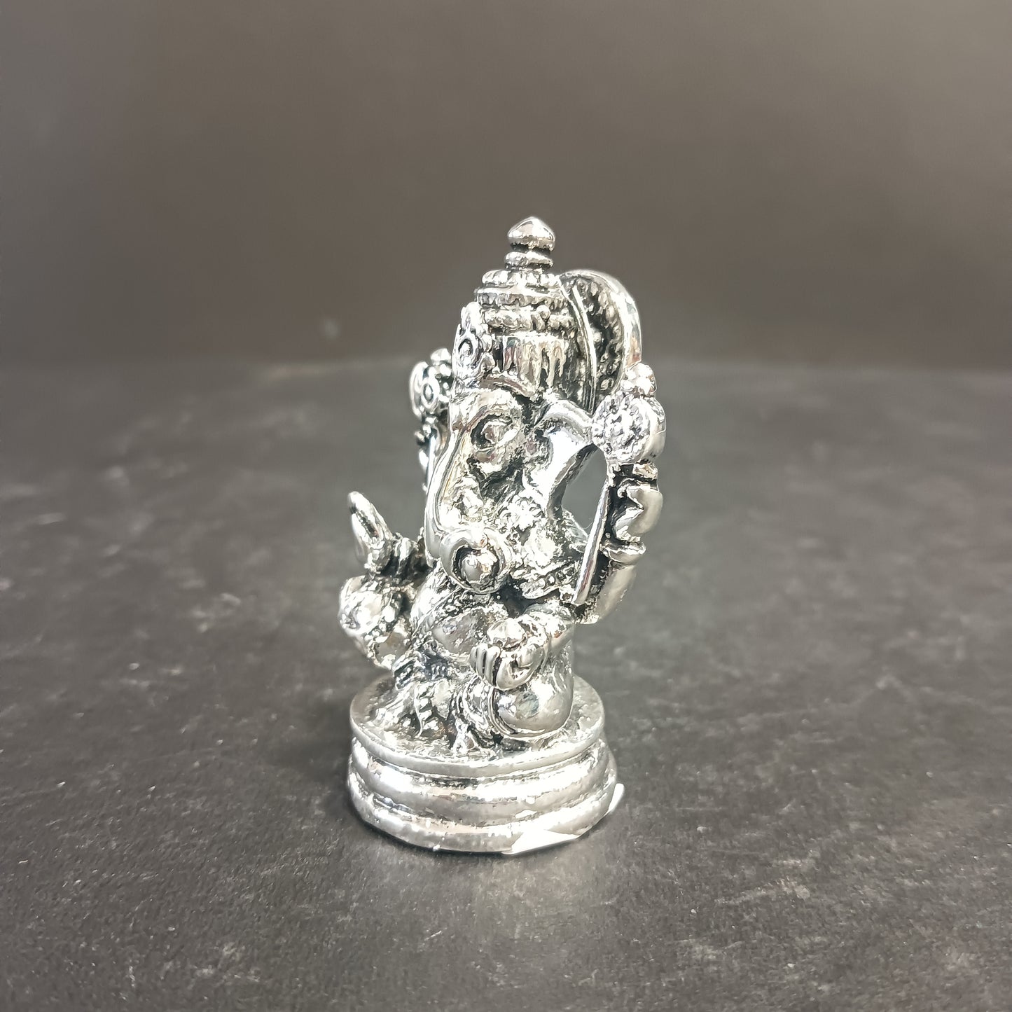 Resin Ganesh Silver idol