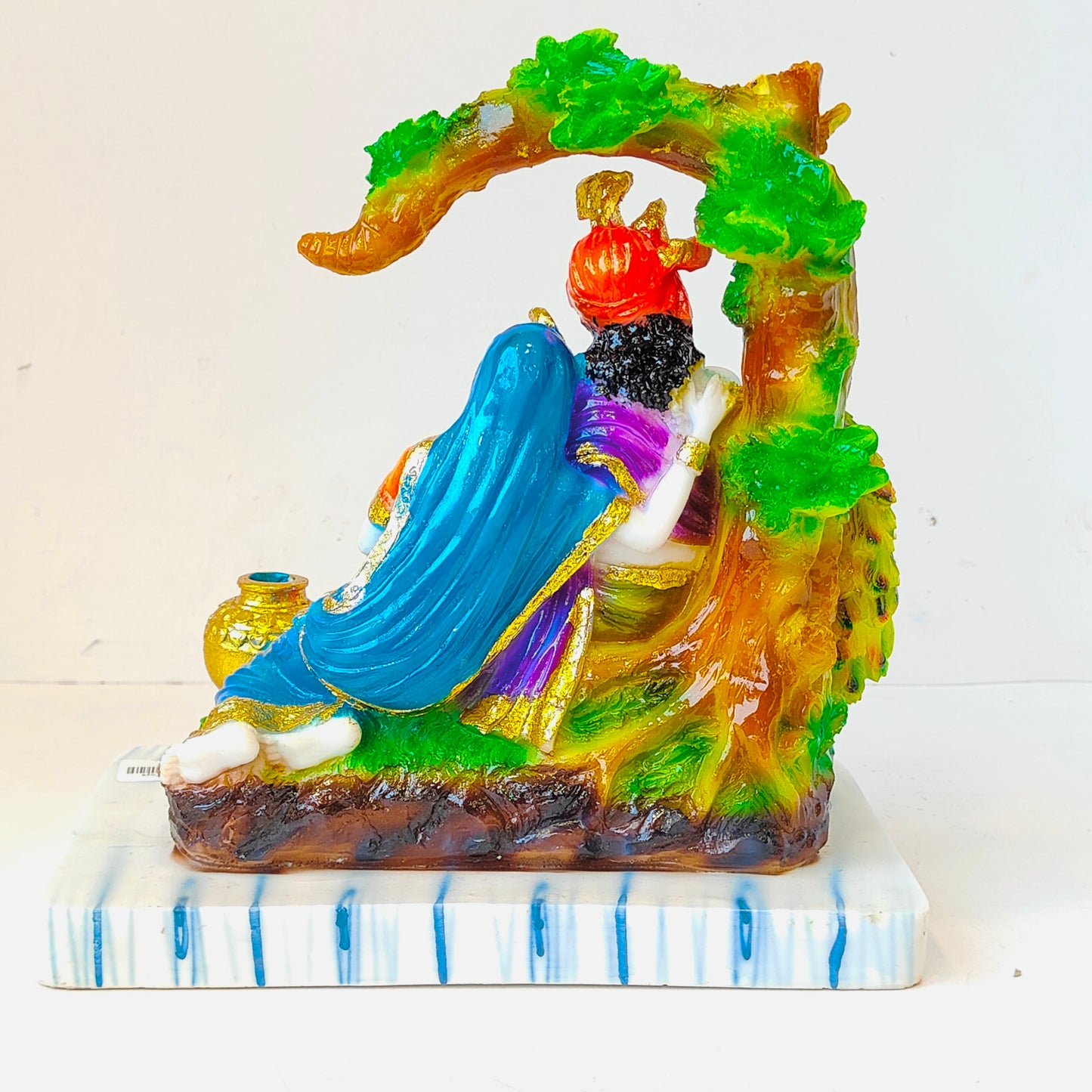 Lord Krishna Krishna Sitting Multicolour Radhakrishna Decorative Showpiece
