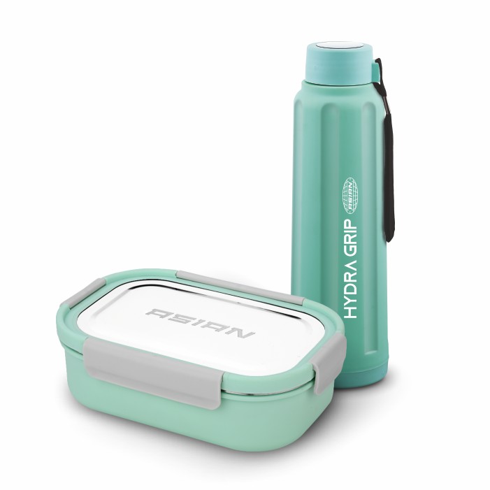 Hydro Bite Combo Snack pack Lunch Box(850 ml),Mini box(150 ml)+Hydra Grip Bottle(700),Lunch Box Set Combo, Back to School Rajahmundry , Airtight, Leakproof