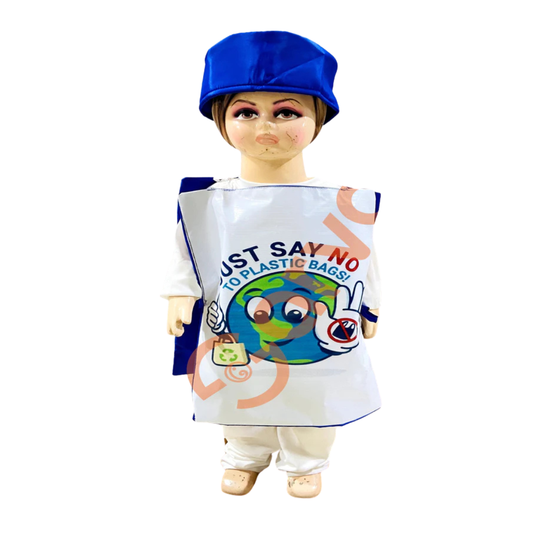 Say No To Plastic Costume Cutout for Kids- Free Size Fancy Dress