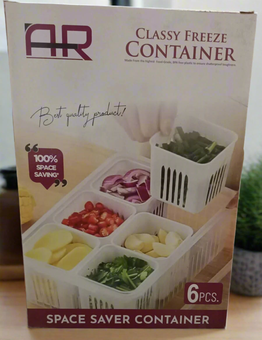 AR CLASSY FREEZE 6 PORTIONS CONTAINER