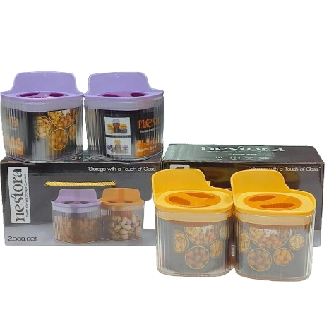 AR Plastic Nestora 2pcs set Dry Fruit Storage Boxes For return Gifting Purpose