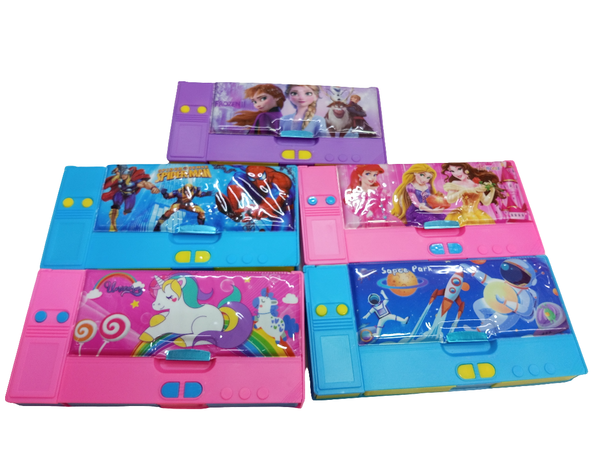 Mini Zambo Pencil CaseThe Pencil Box Case is perfect for kids who need to transport their school supplies in a secure and organized manner. With its durable design and compact size, it's great for children