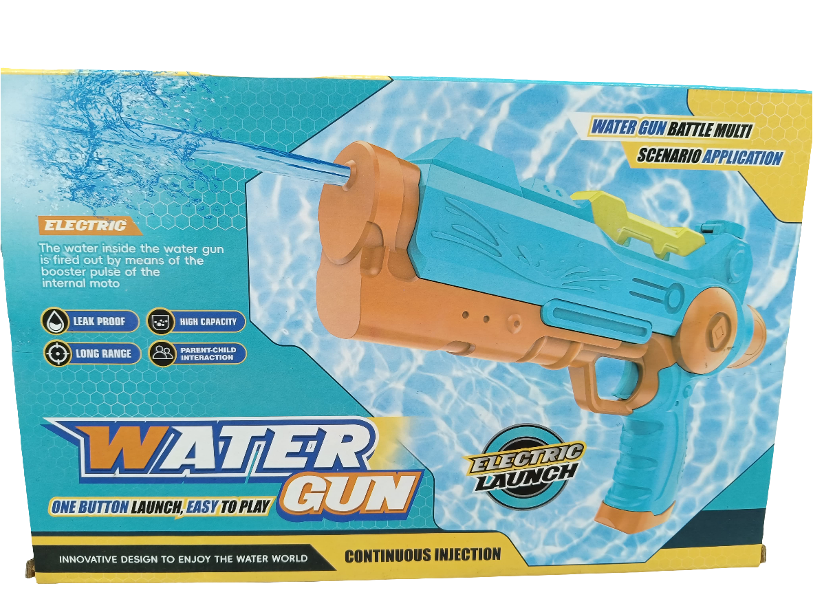 Electric Water Gun easy to play Continuous Firing Water Blaster for Holi, Summer, Beach & Pool Fun Long-Range Water Gun Toy