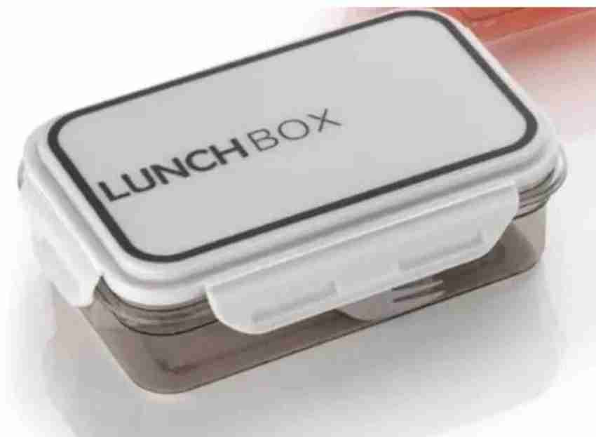 Glass Lunch Box with Small Container, Cutlery, Trasparent Lid 2 Containers Lunch Box perfect for kids return gifting