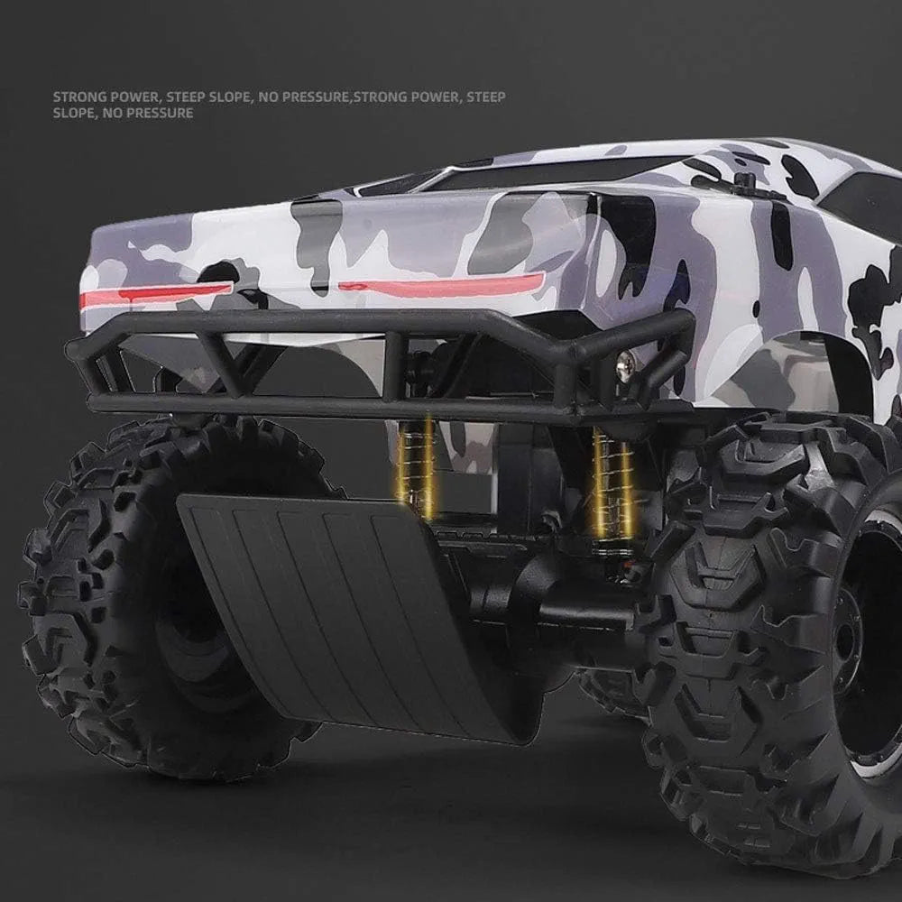 RC Sand monster make chariots in the sand short-coures off road race truck. Deduce the beauty of the natural science and technology