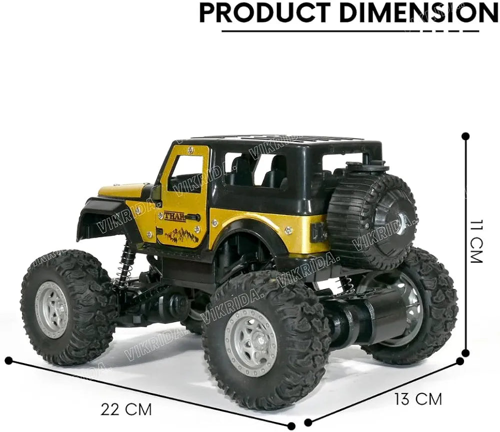 Rock crawler Alloy material DIE-CAST metal Remote control car rechargeable battery and fashion spray design