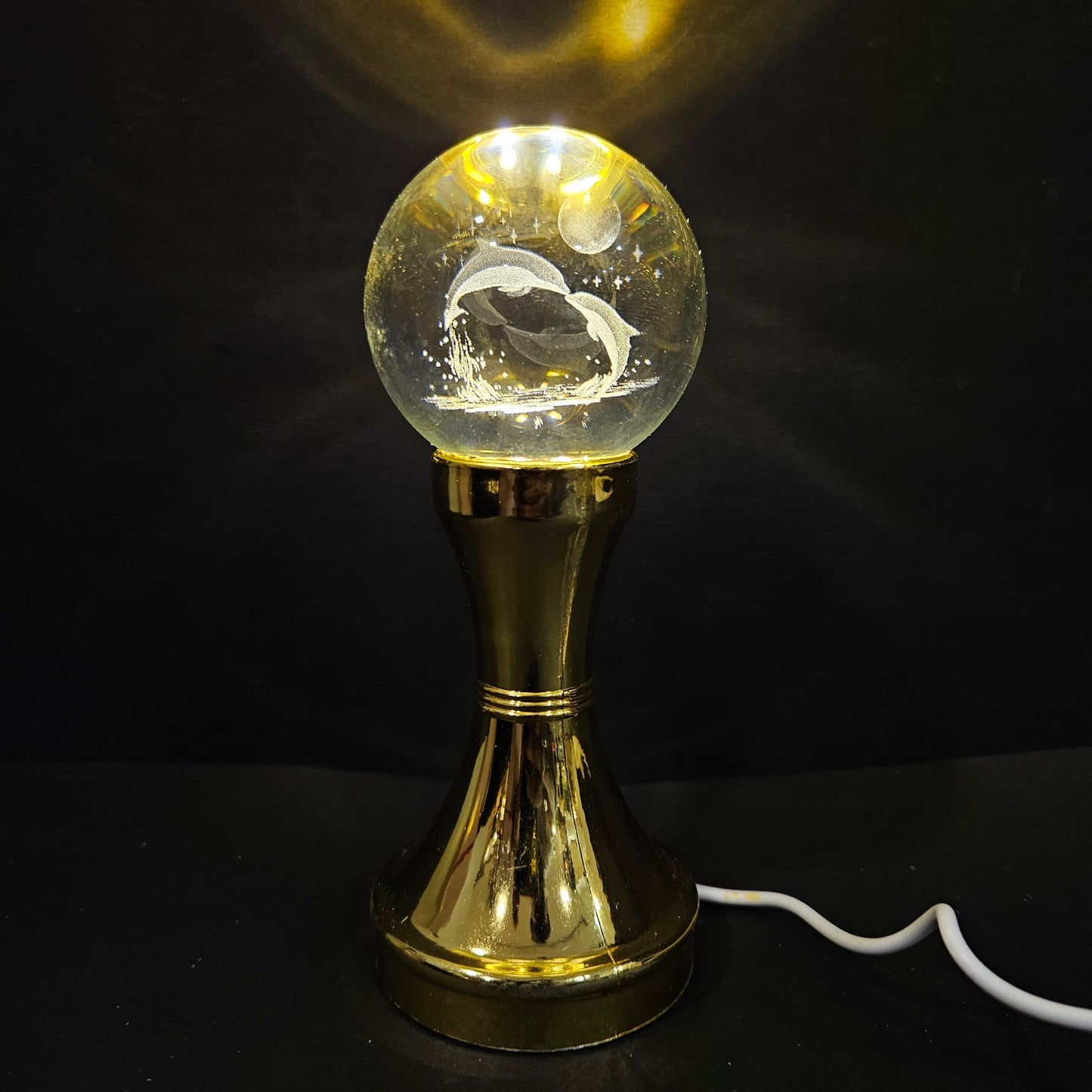 Crystal with Golden Stand for Positive and Prosperity for Home,Table & Office Decor