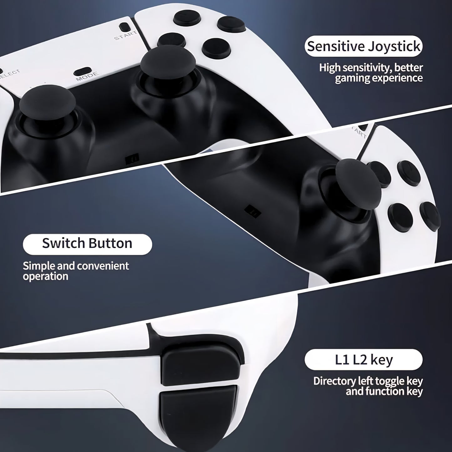 Retro 4K Game Console: Nostalgia Plug and Play with 20000+ Built-in Games, 2.4G Wireless 2 Player Dual Controllers