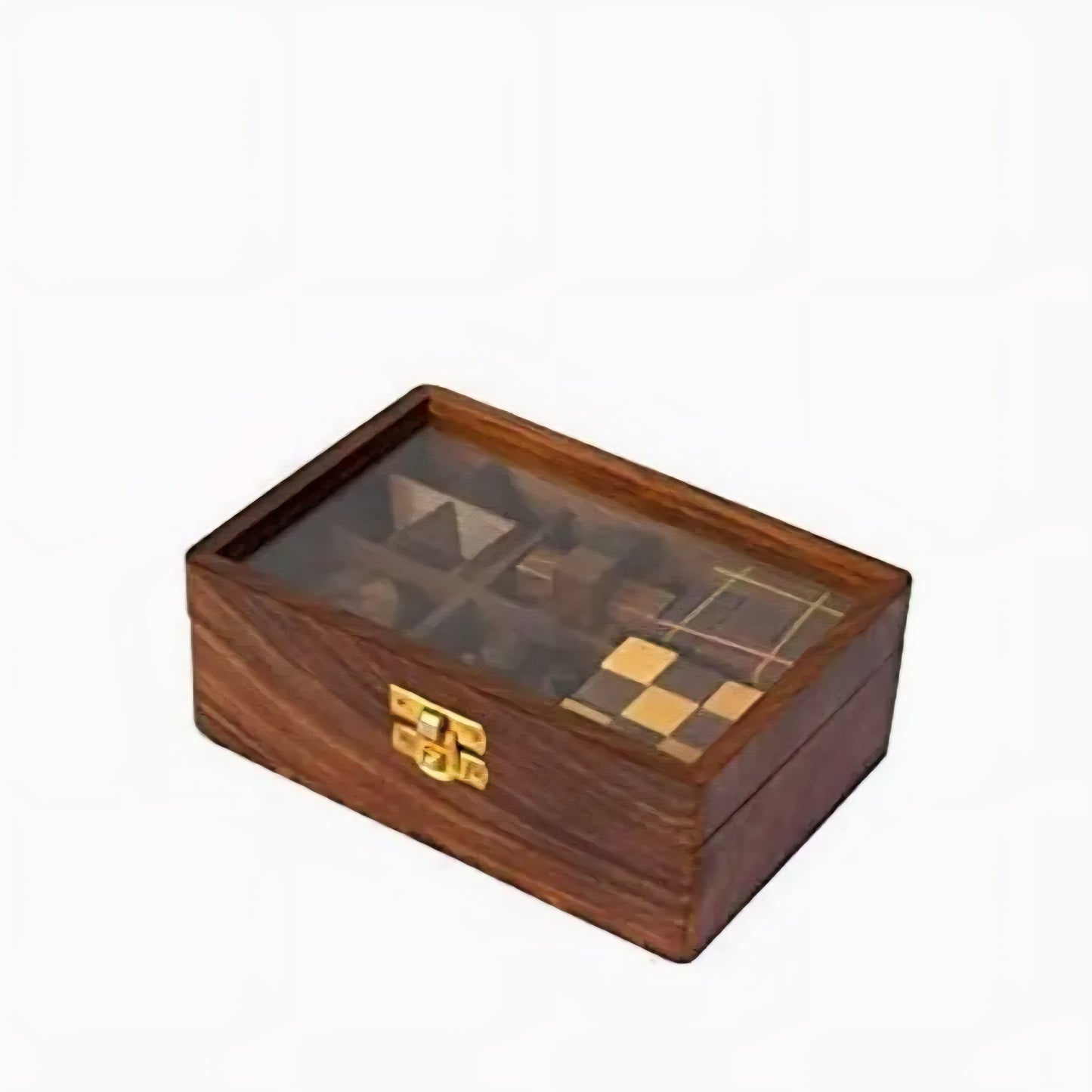Handcrafted Natural Rosewood Puzzle Game Brain Teaser for Teens, Adults & Children (Set 6)