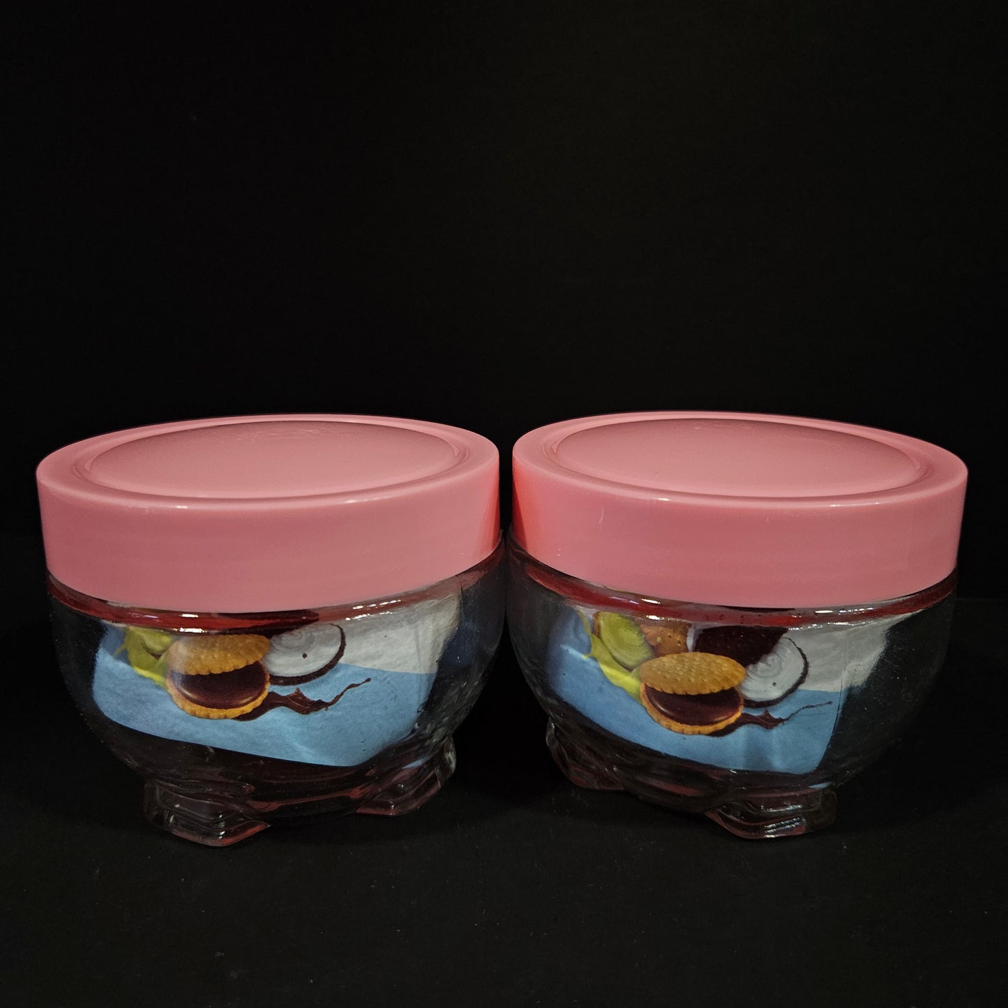 Luna 2 pieces set glass storage jars perfect for Return gifting purpose