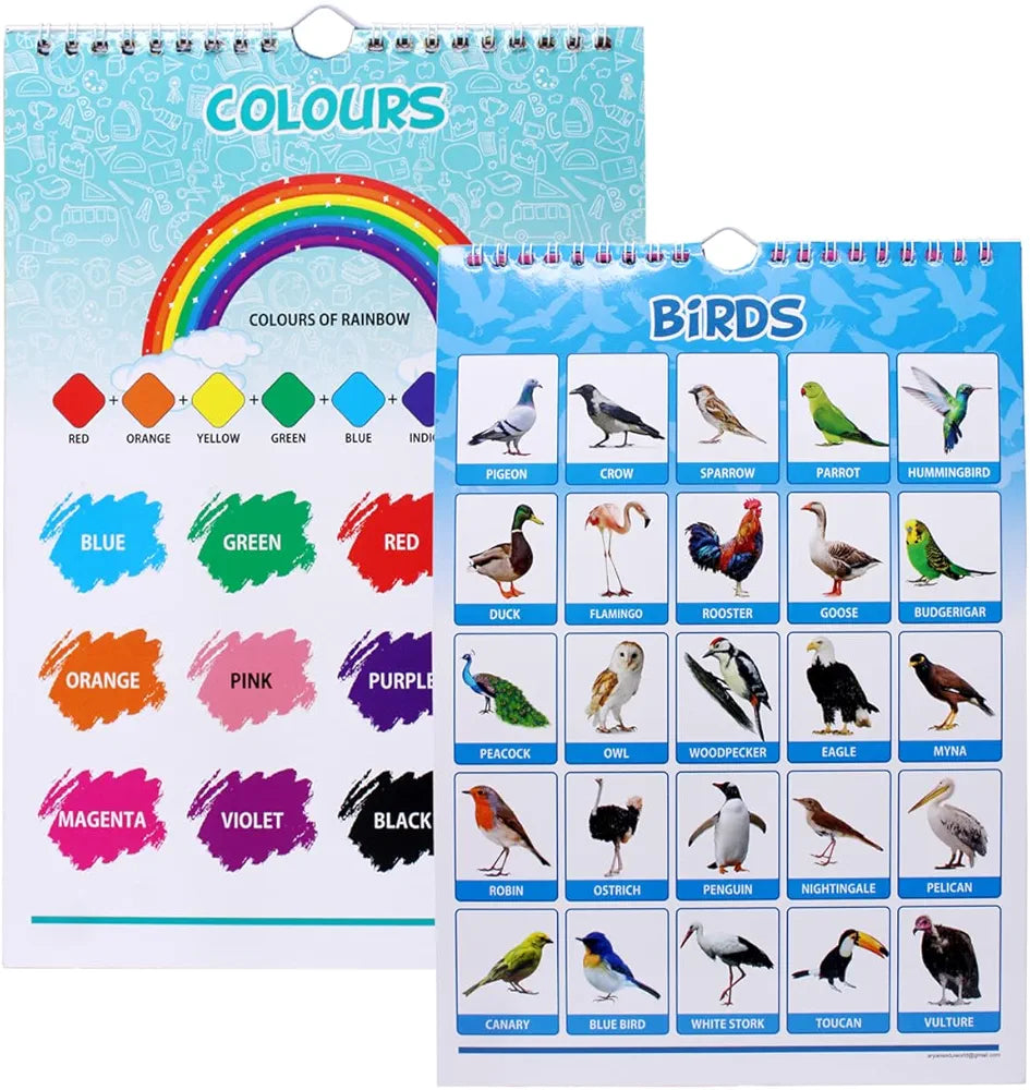 Look and learn mini size 17 subjects learning educational calendar for kids