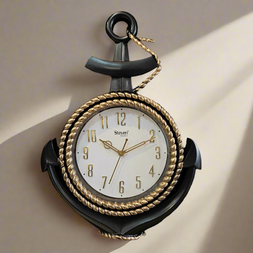 Beautiful Anchor Shape Designer Wall Clock for Office & Home