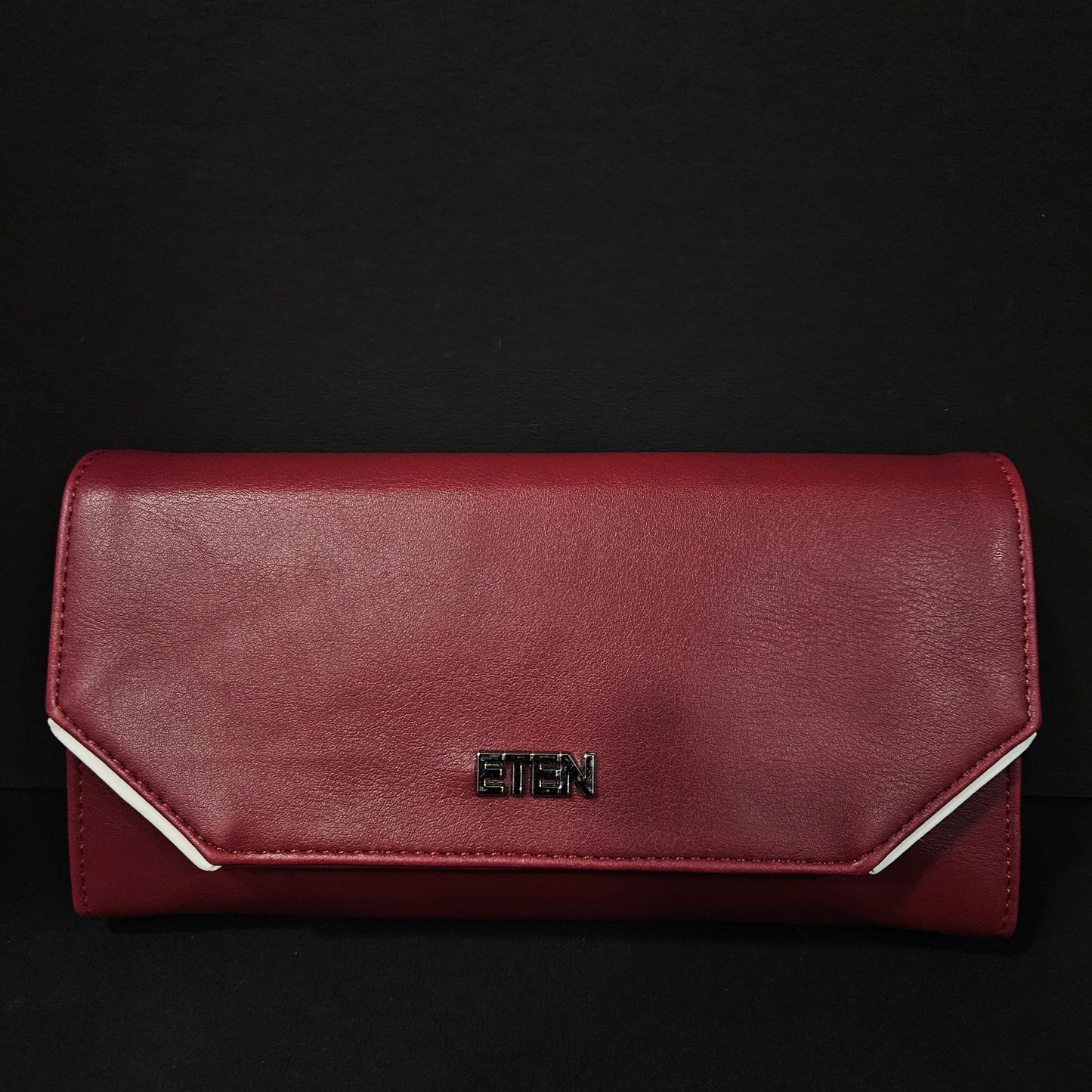 Leather Thin Slim Wallets for Women with magnetic Button