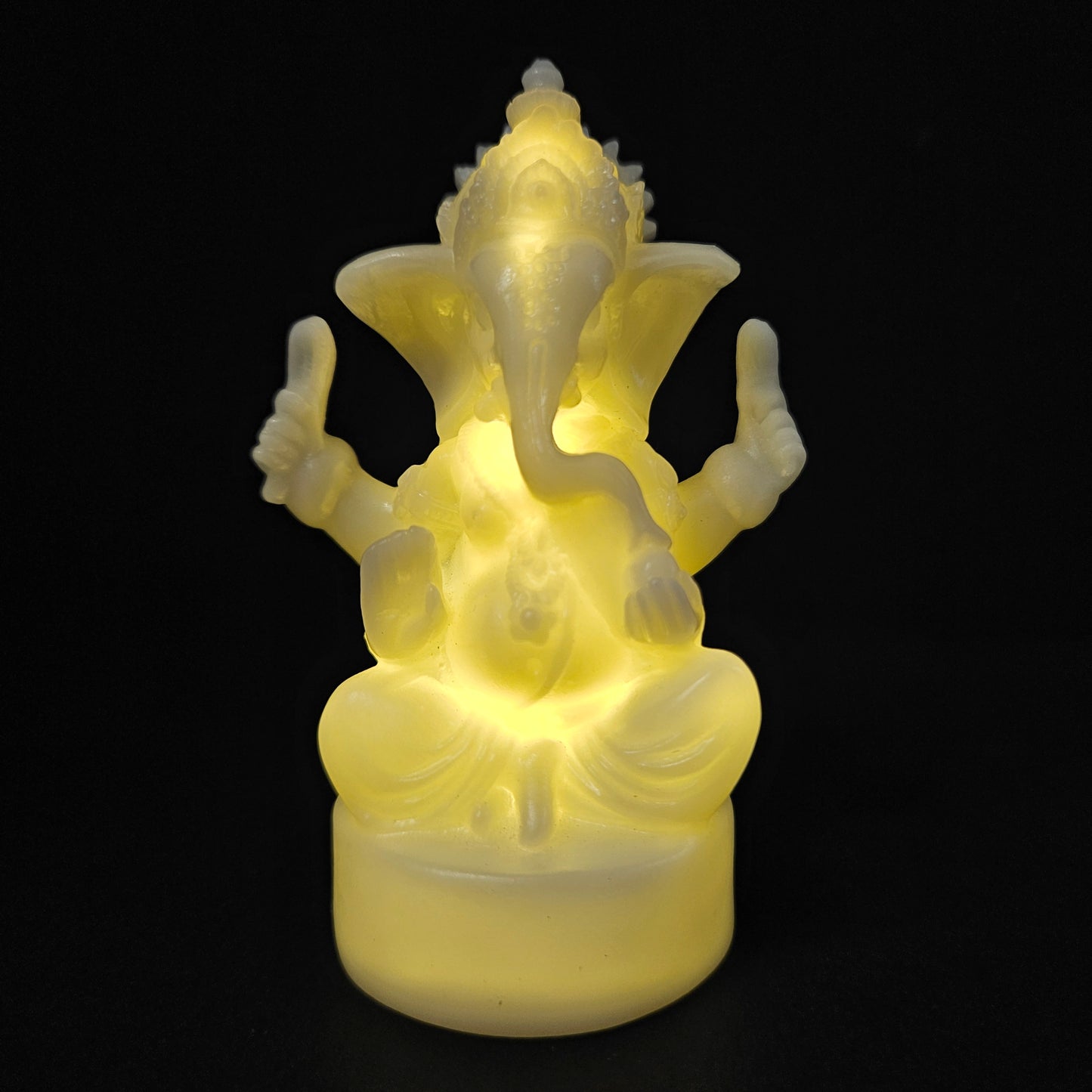 Ganesha lighting Sculptures Figurines Home Garden Decoration Lucky Gift Statue