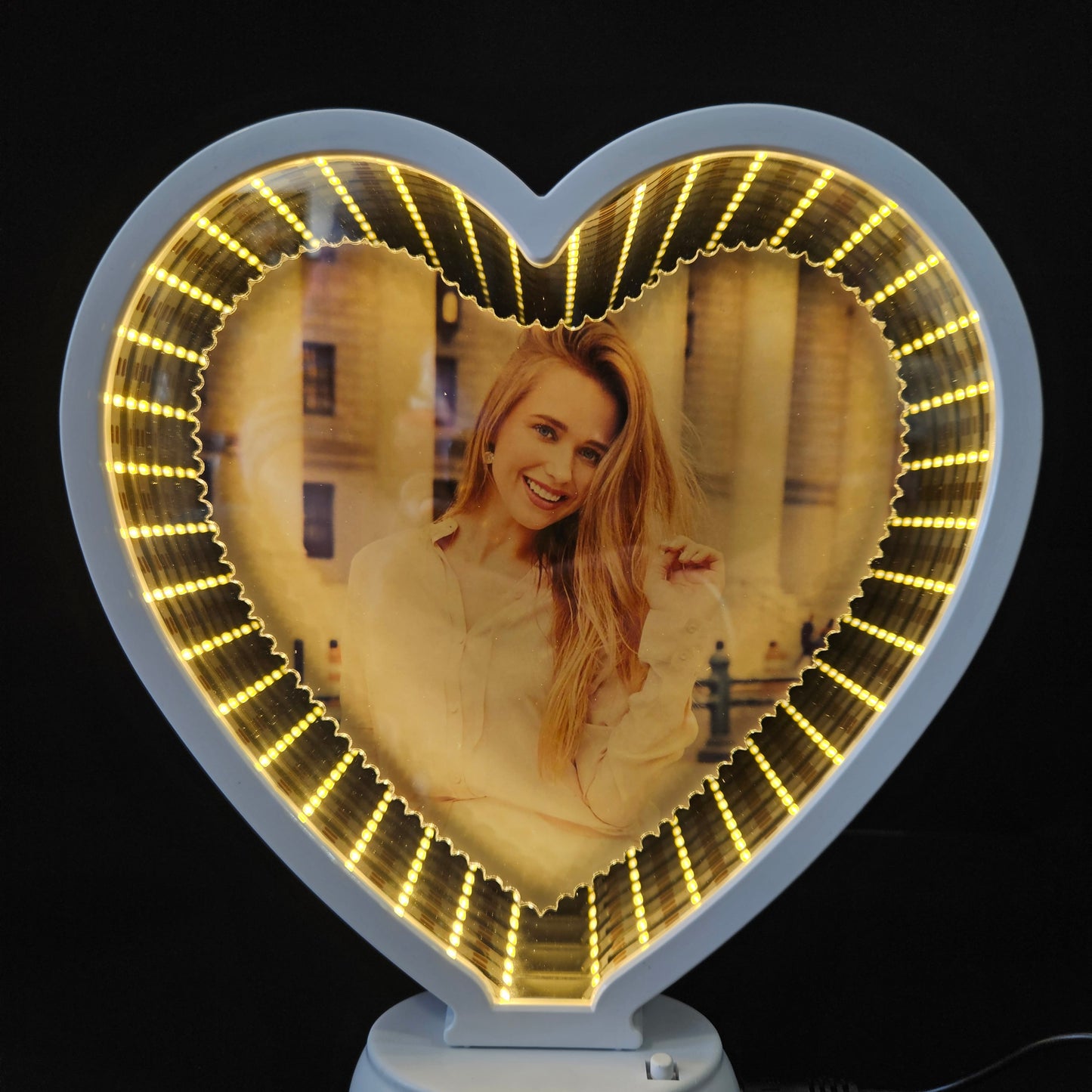 Diamond Heart Photo Frames With warm Light For Gifts,Home Deccor Special Ocassion