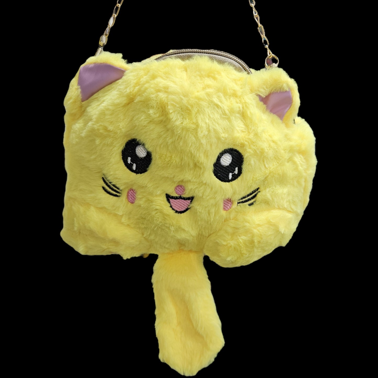 Soft Plush Stuffed with fur sling bag for kids