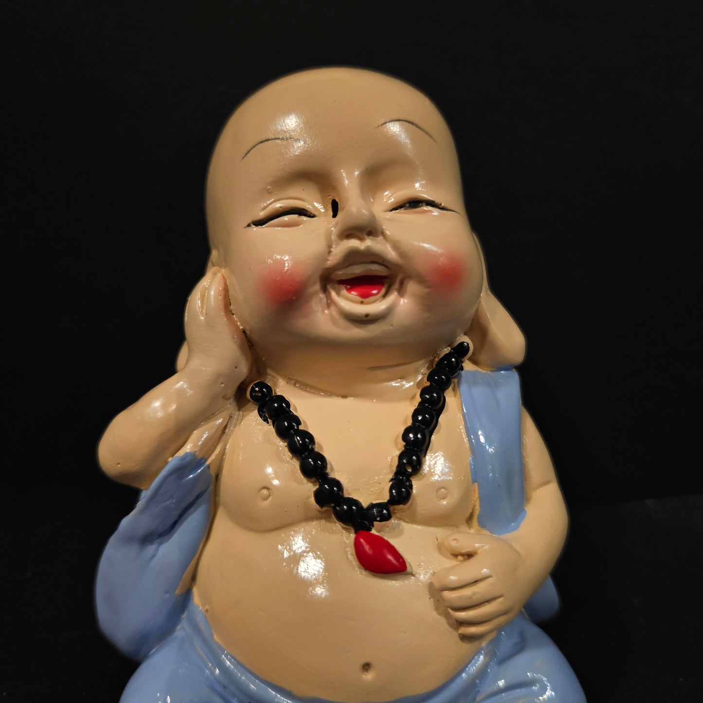 Handcrafted Resin Little Sitting Buddha Showpiece/Idols for Home Decor