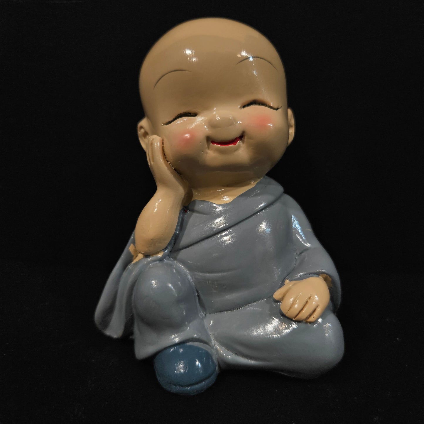 Handcrafted Resin Little Sitting Buddha Showpiece/Idols for Home Decor
