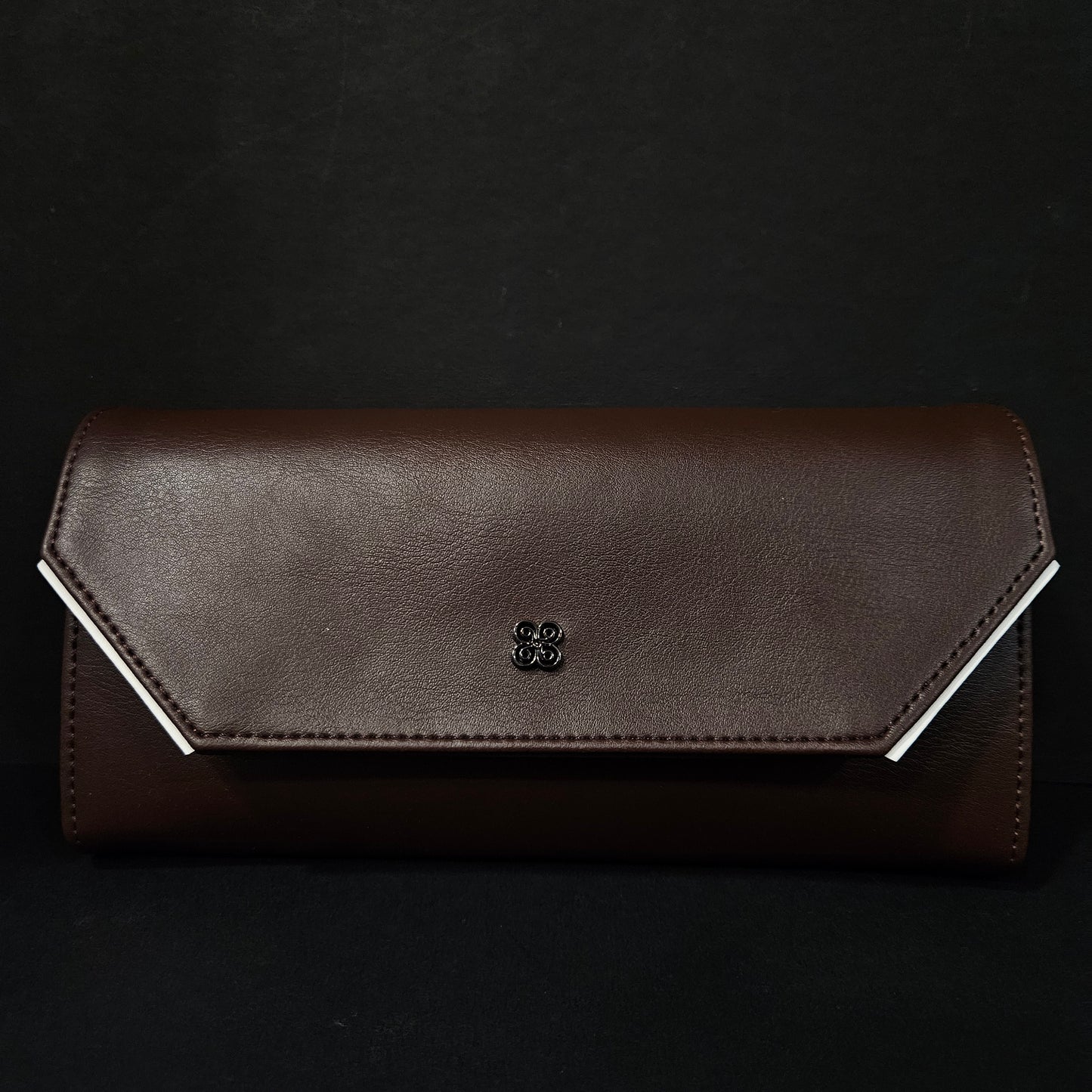 Leather Thin Slim Wallets for Women with magnetic Button
