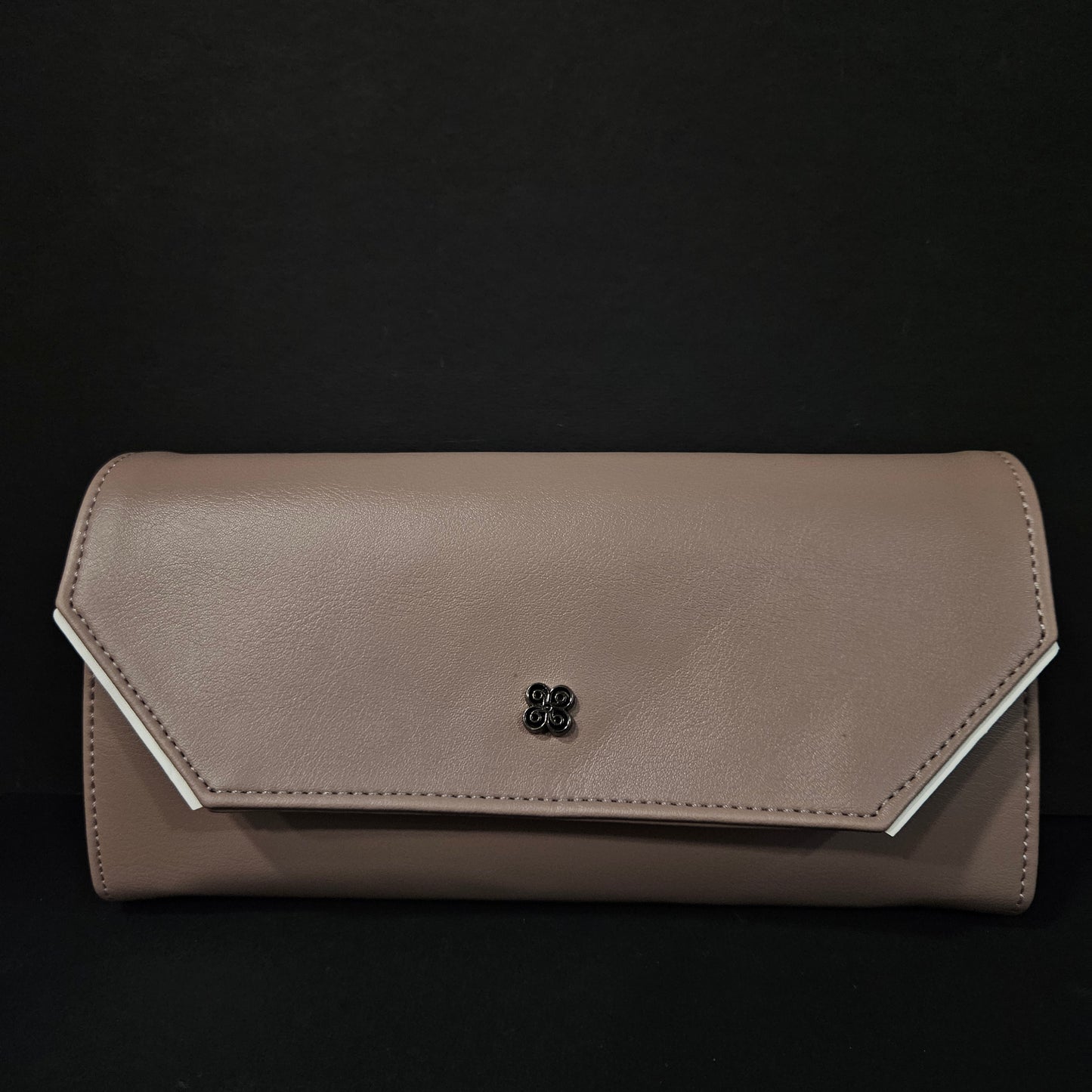 Leather Thin Slim Wallets for Women with magnetic Button