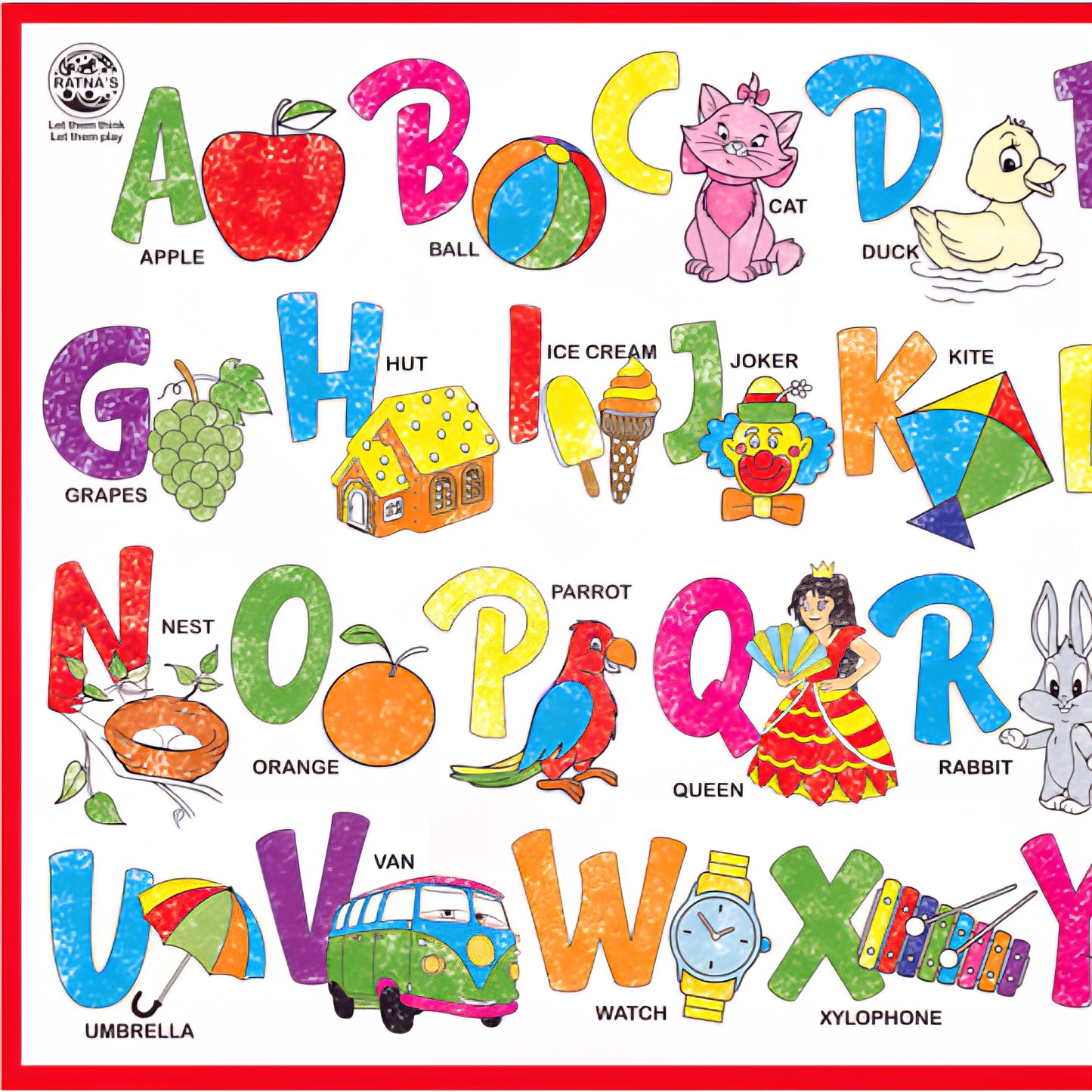 Ratnas My Colouring Mat Alphabet. Colour and wipe mat for kids