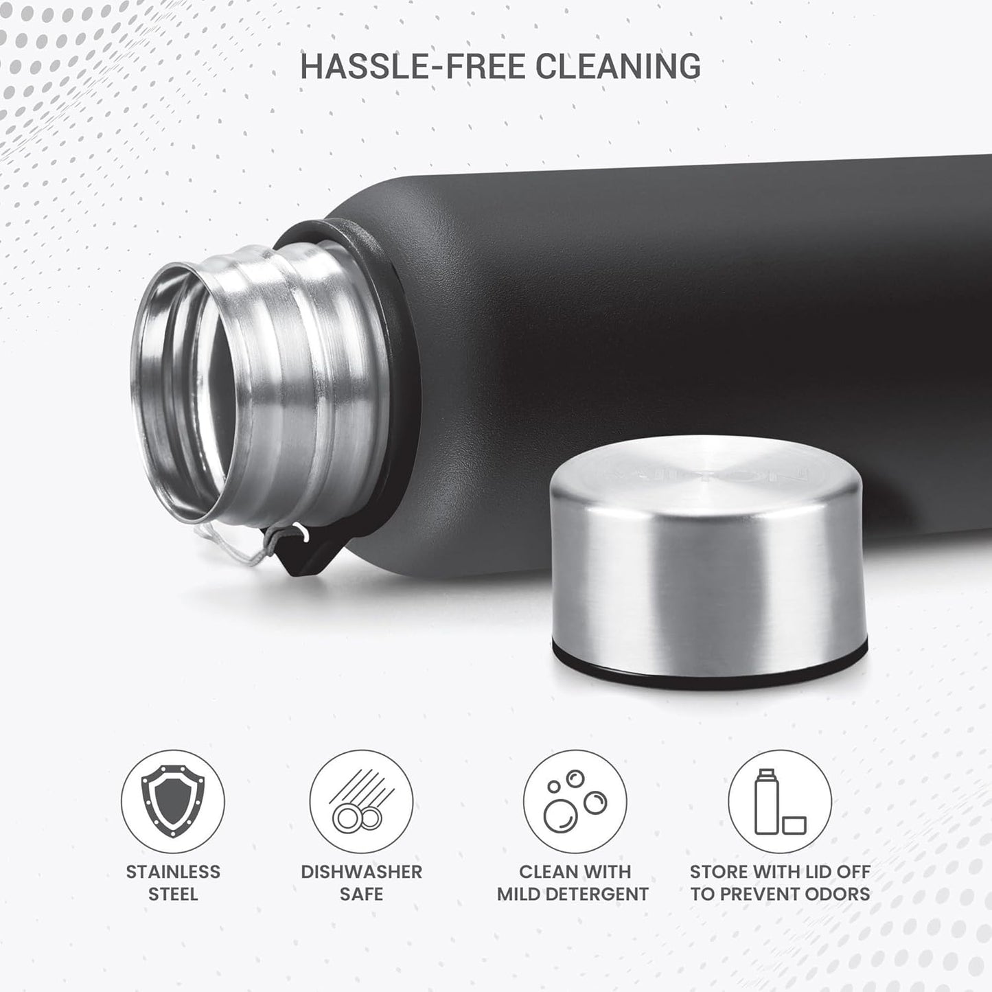 Milton Unisteel Brim 1000 Stainless Steel Bottle