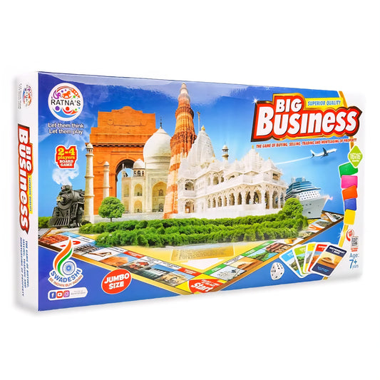 Big Business Board Game Jumbo Size with Plastic Money Coins