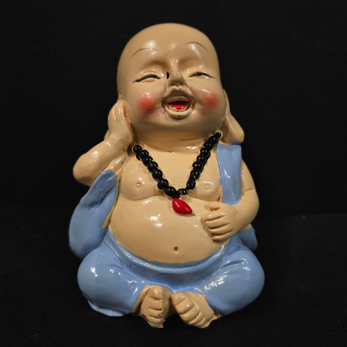 Handcrafted Resin Little Sitting Buddha Showpiece/Idols for Home Decor