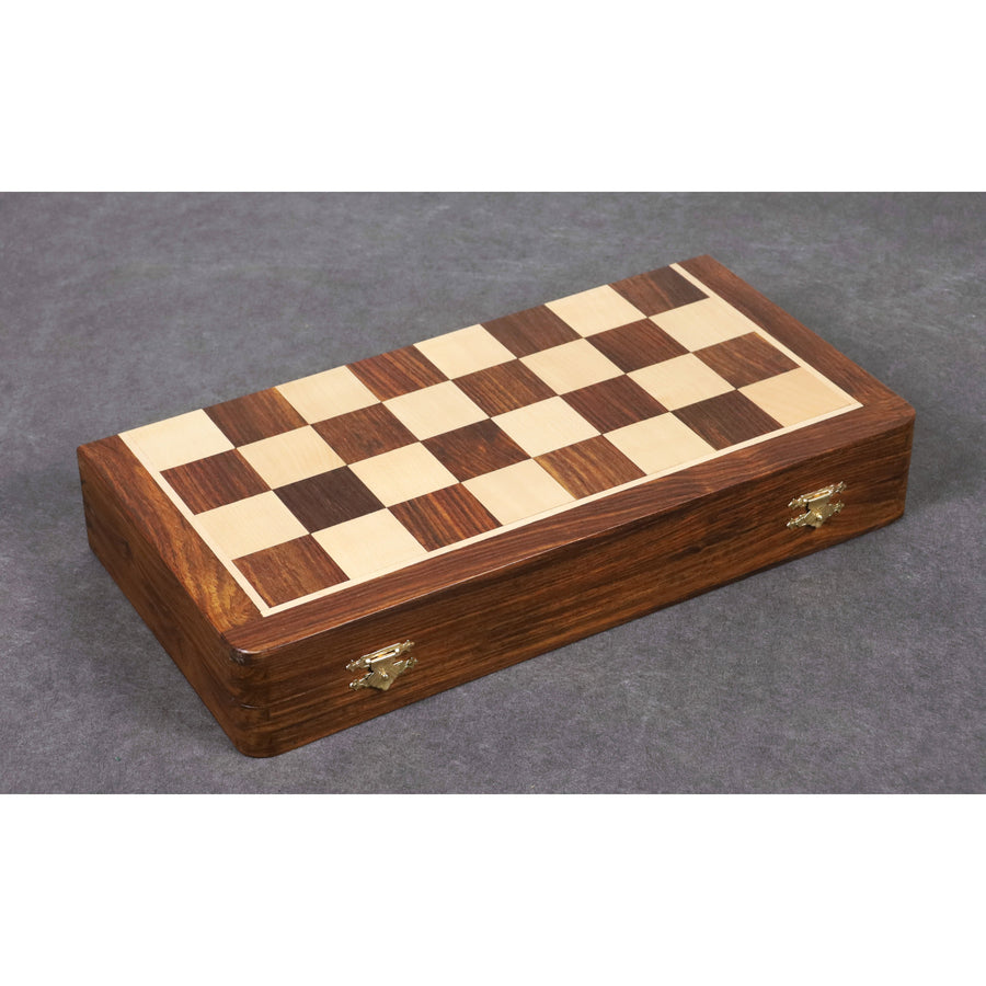 Large size Wooden Inlaid Magnetic Chess Set Board