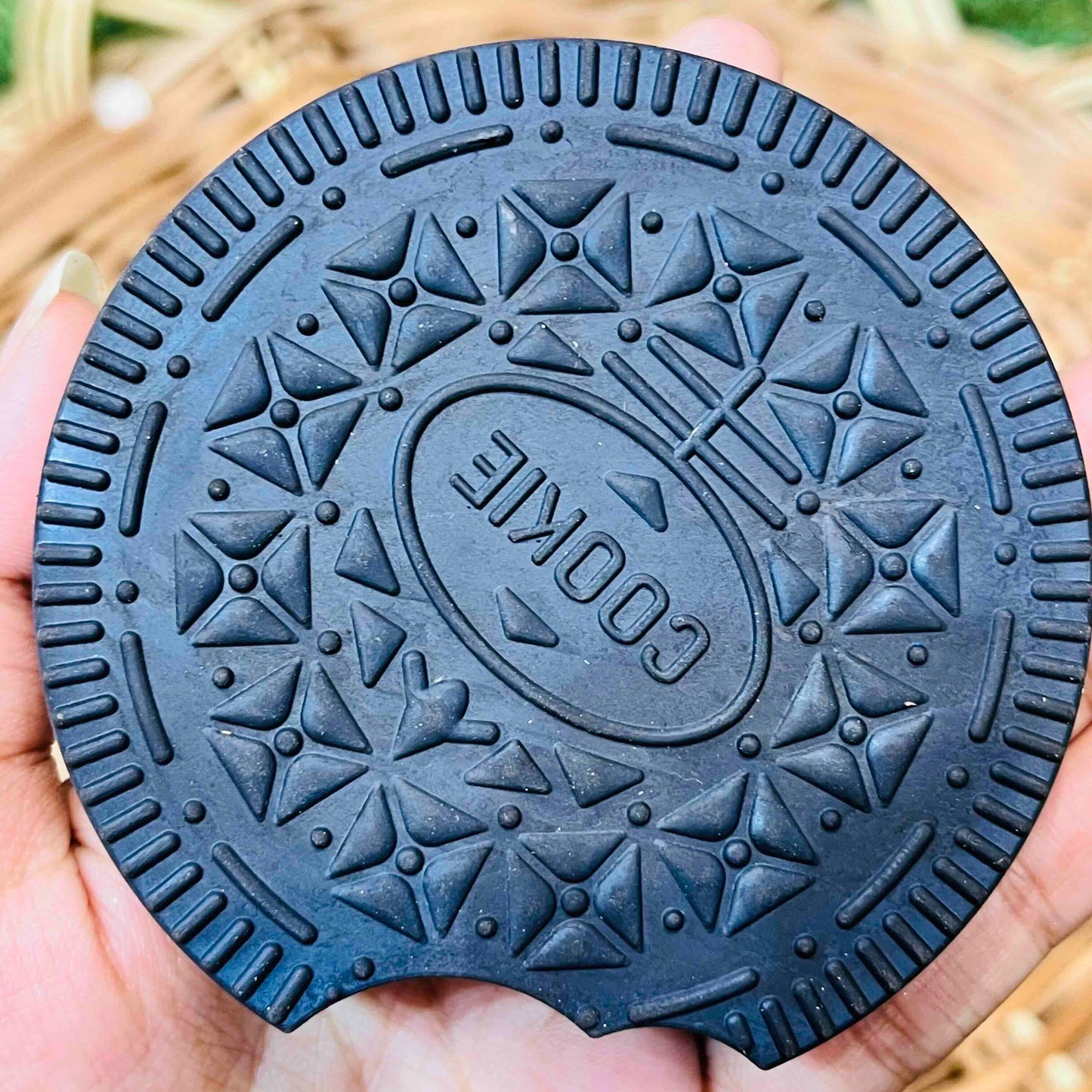 Black & white big size cookie inedible eraser for Kids