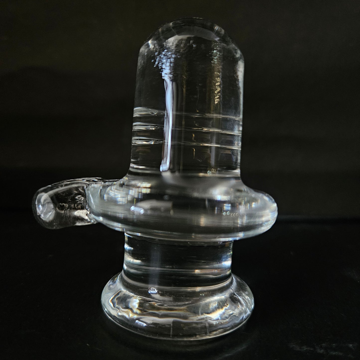 Divya Ratan Natural and Original Crystal Sphatik Shiv Ling for Home Decor/Office/Car Dashboard
