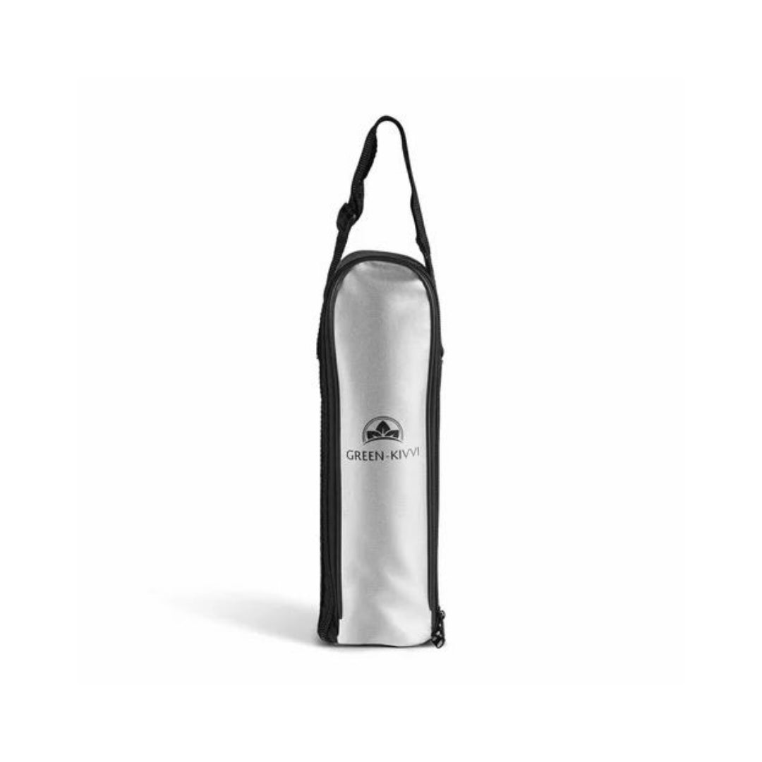 Green Kivvi Vacuum Flask with Flip Lid Stainless Steel Thermos Leak Proof & 24 Hours Hot/Cold Insulation