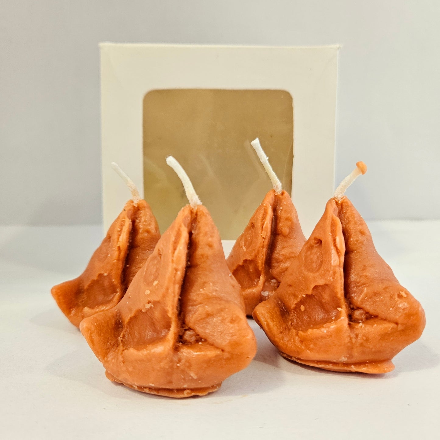 Samosa Candles Pack of 4 Wax Scented Candles