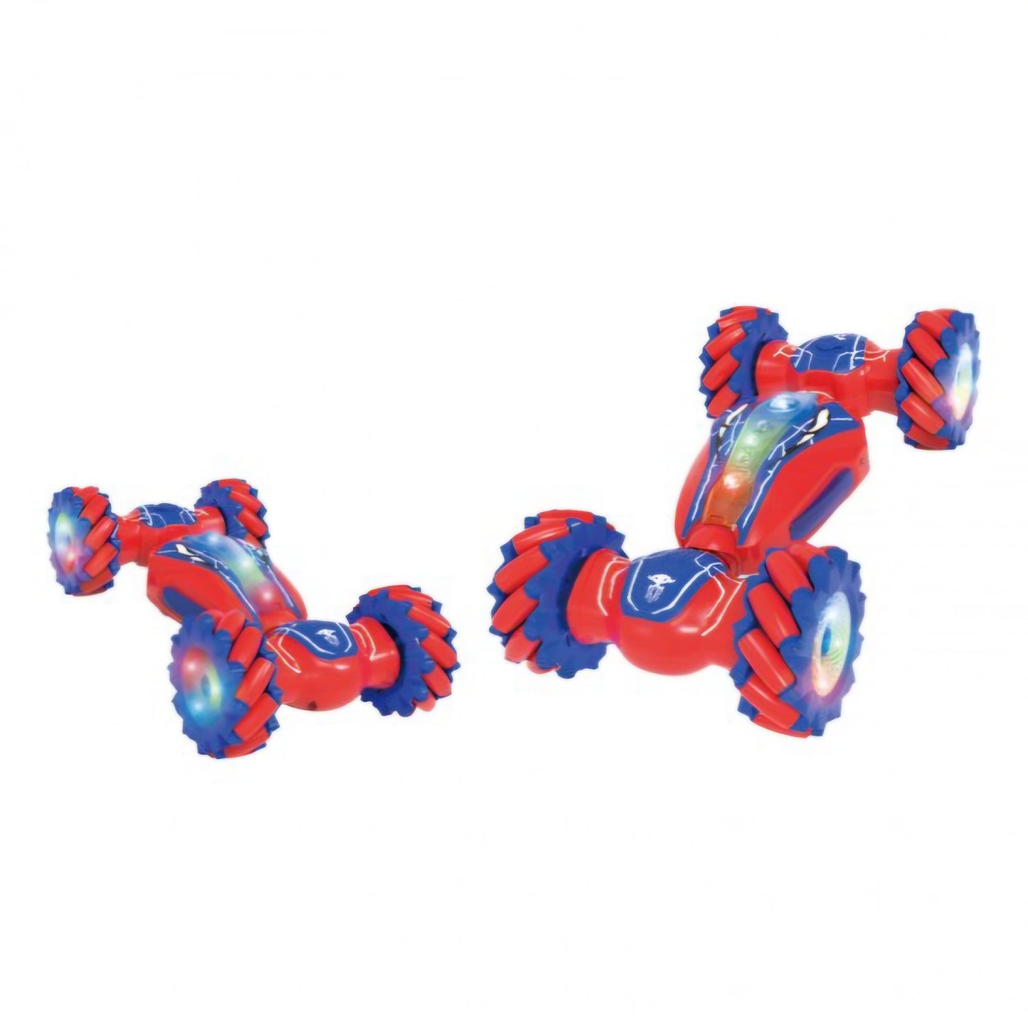 4WD R/C ACROBATIC MACHINE, WITH LIGHT, MUSIC AND SMALL EFFECT, CONTROL MANUAL, 3.7V BATTERY, USB Cable, RED-BLUE