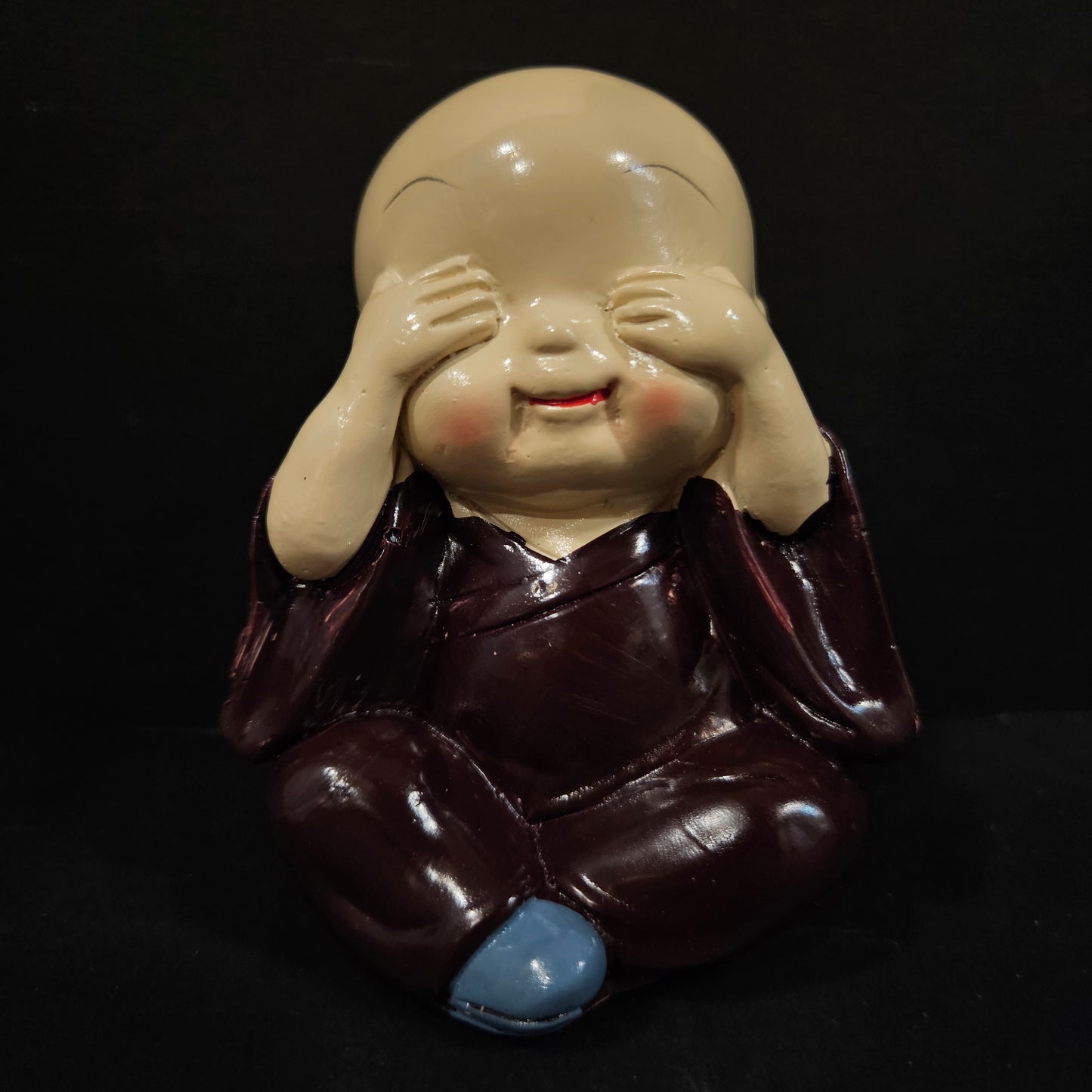 Handcrafted Resin Little Sitting Buddha Showpiece/Idols for Home Decor