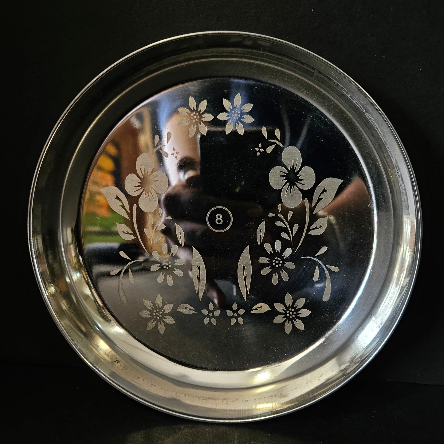 Steel High Quality Flowral design everyday best for home Solid steel,Round Plate