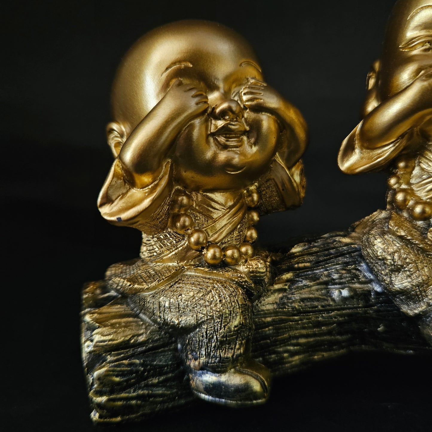 Laughing Baby Monk Buddha a Home decor Item for Gifting Decorative Showpiece for Office Living Room Table