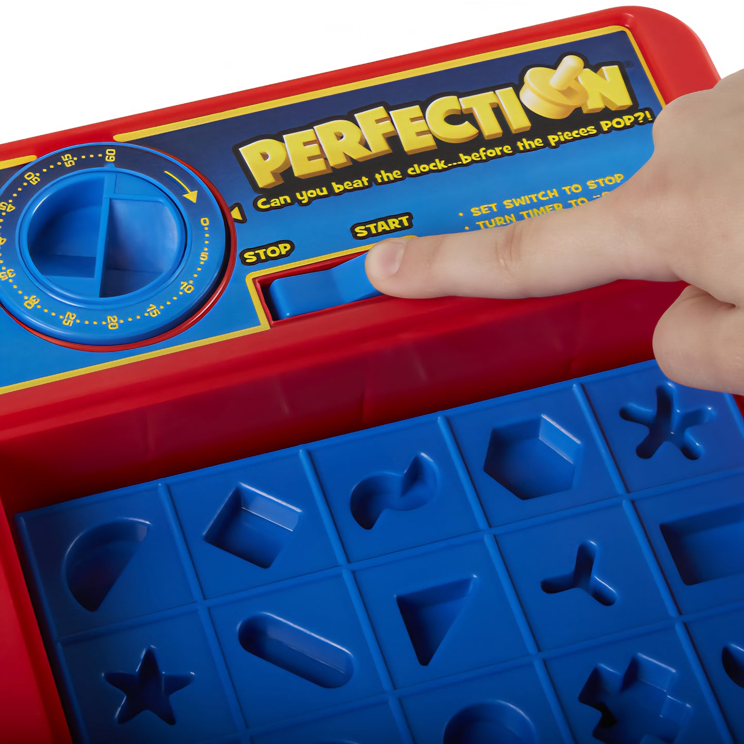 Perfection plus! Duel mode includes two set of shapes