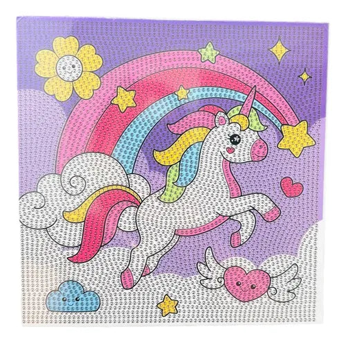 Diamond Painting for Kids Full Drill Painting by Number Kits for Beginners -DIY Mosaic Making Arts Crafts with Frame