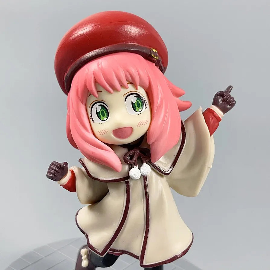 Anya Figure, Winter Clothing Anya Forger Anime Figures Handmade Cartoon Manga Game Character Model Decoration Craft Gift