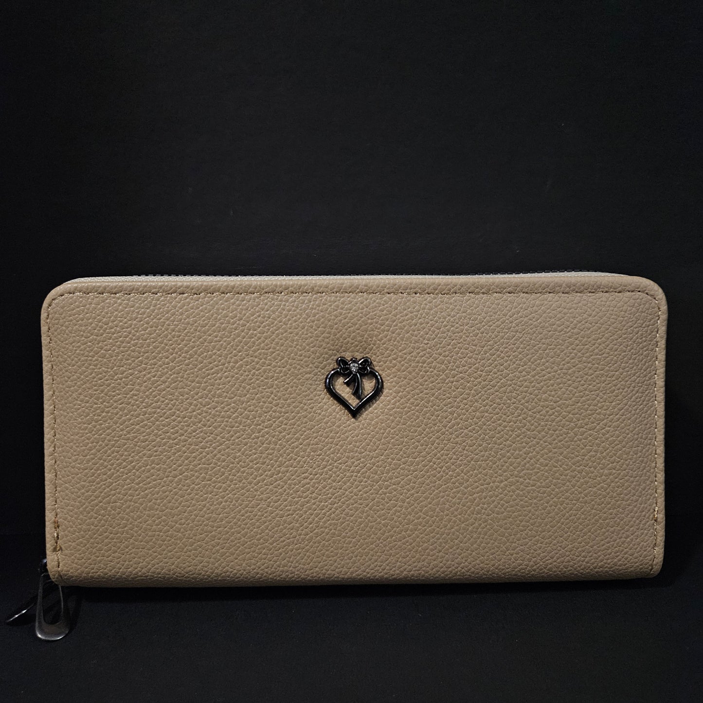 Leather Thin Slim Wallets for Women Wallet for Women with Double Zipper