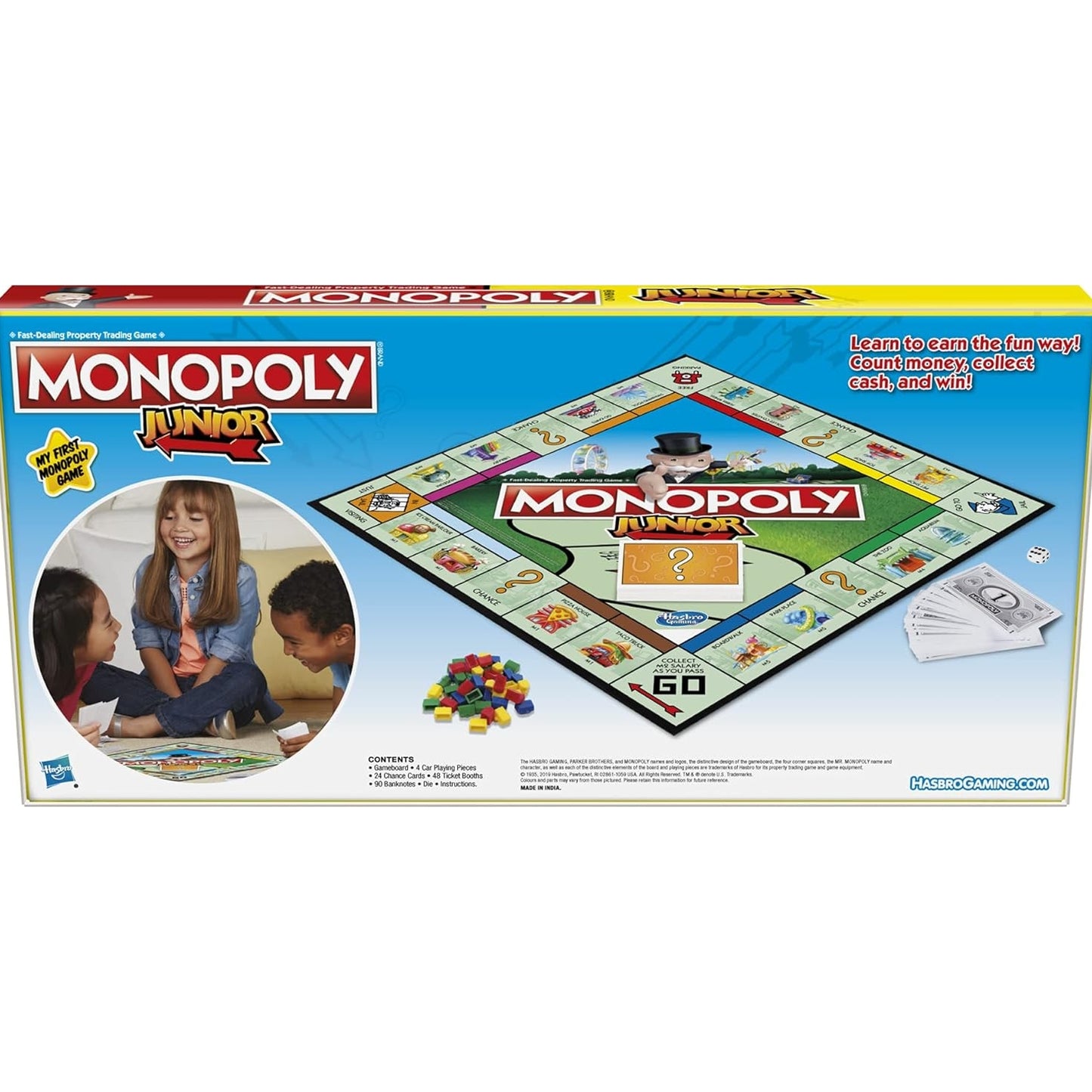 Monopoly Kid's Great Introduction to The Junior Board Game for Ages 5 and Up