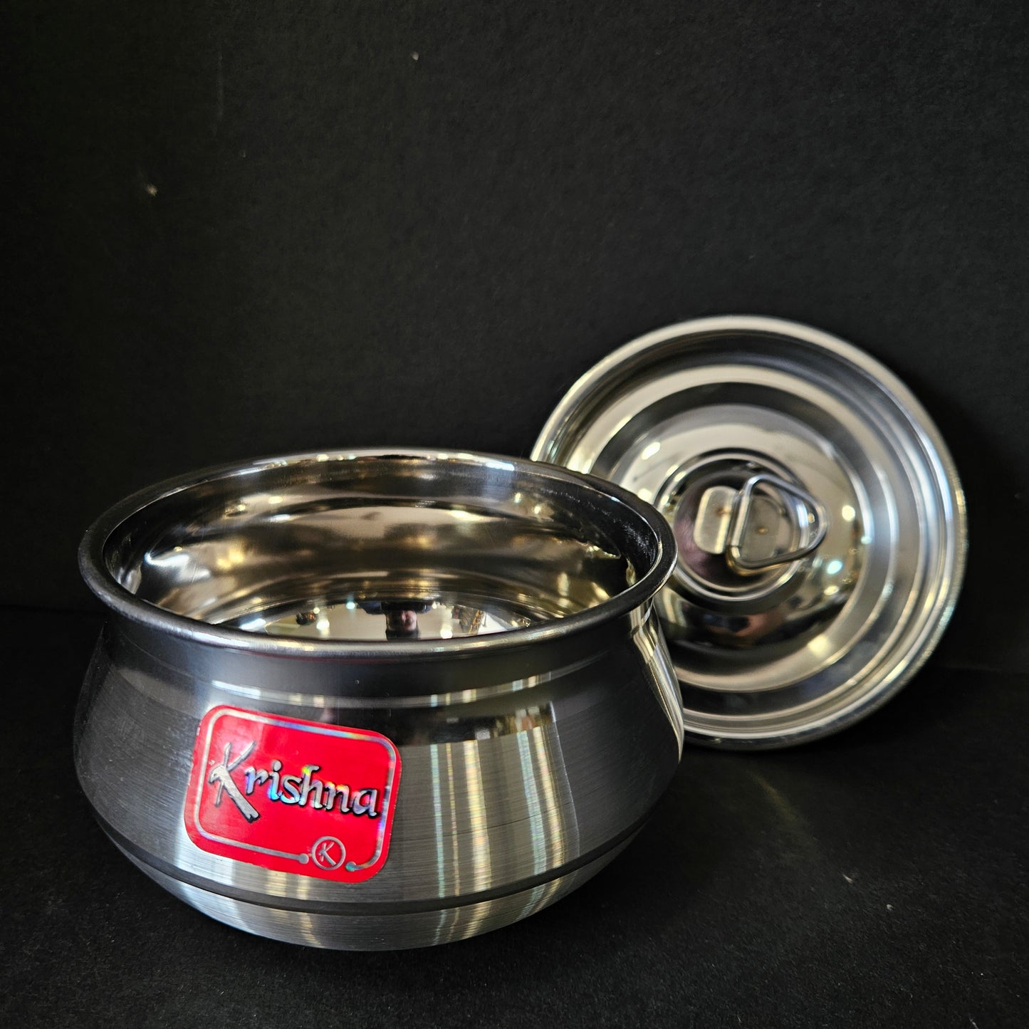 Stainless Steel Handi pot Dish storage box & lid perfect for Return gifting purpose